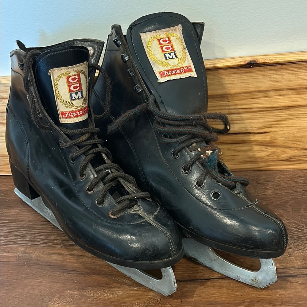 CCM Black Figure Skates